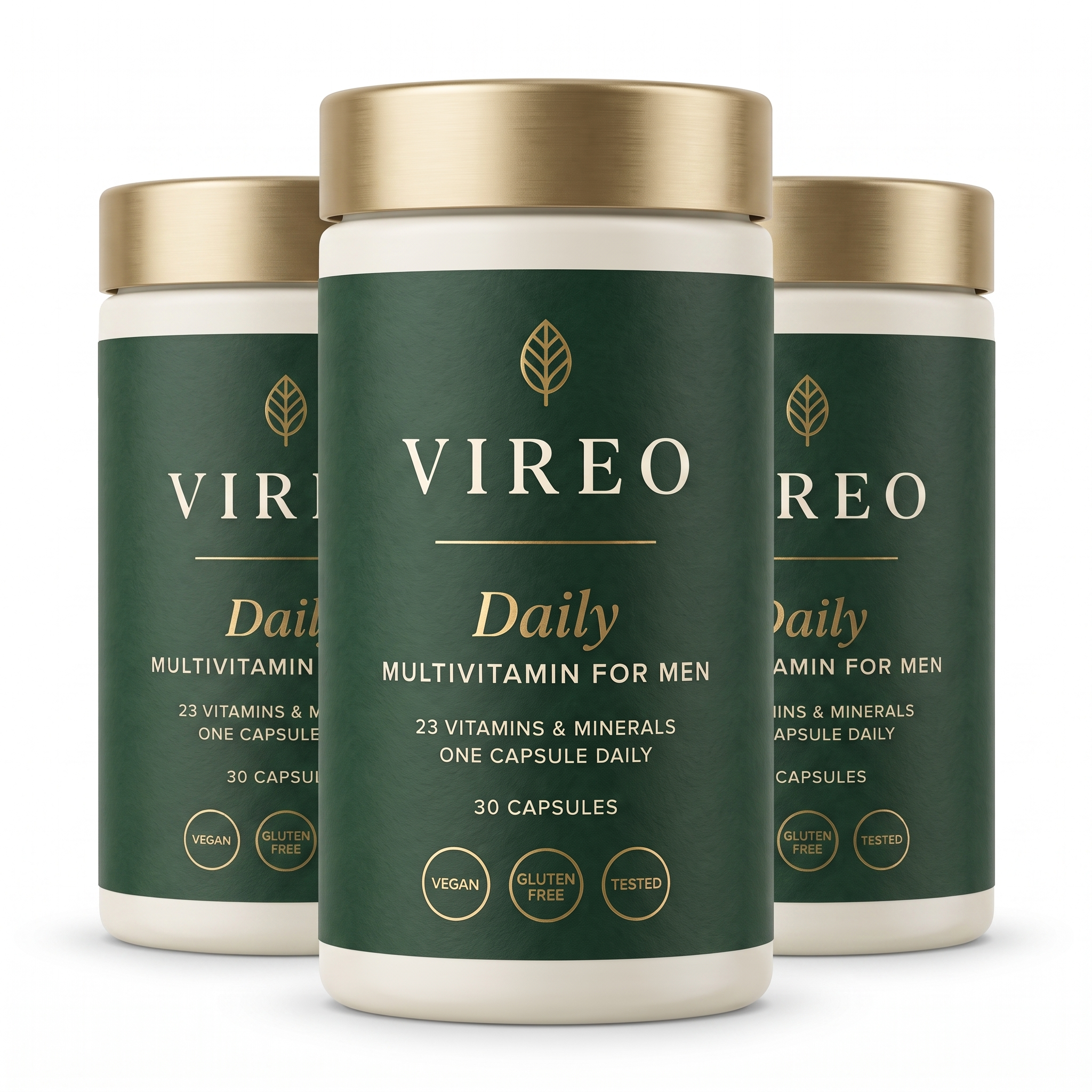 Three bottles of Vireo Daily